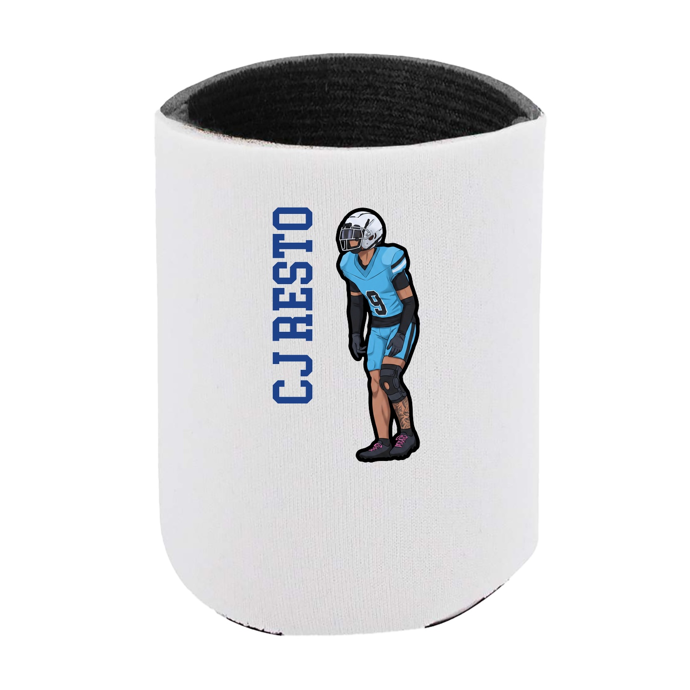 Can Holder — Name Vertical in White