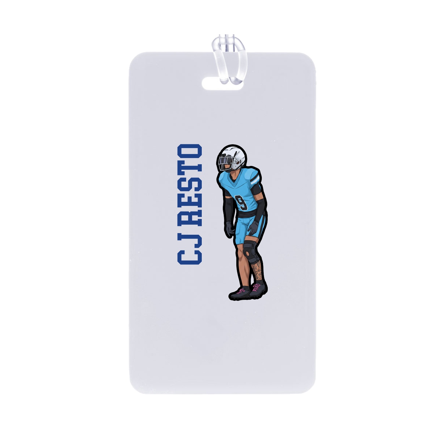 Bag Tag — Name Vertical in Classic
