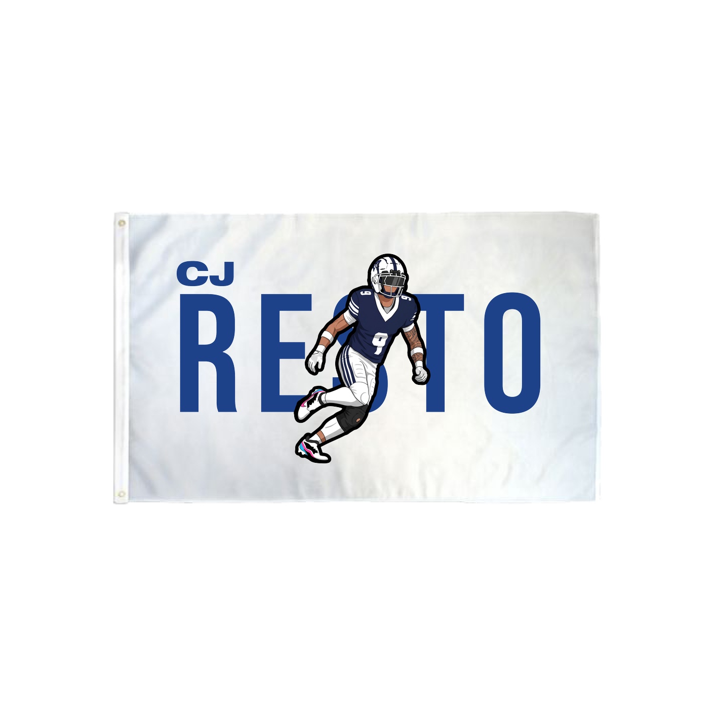 3x5 Flag — Player Name in Classic