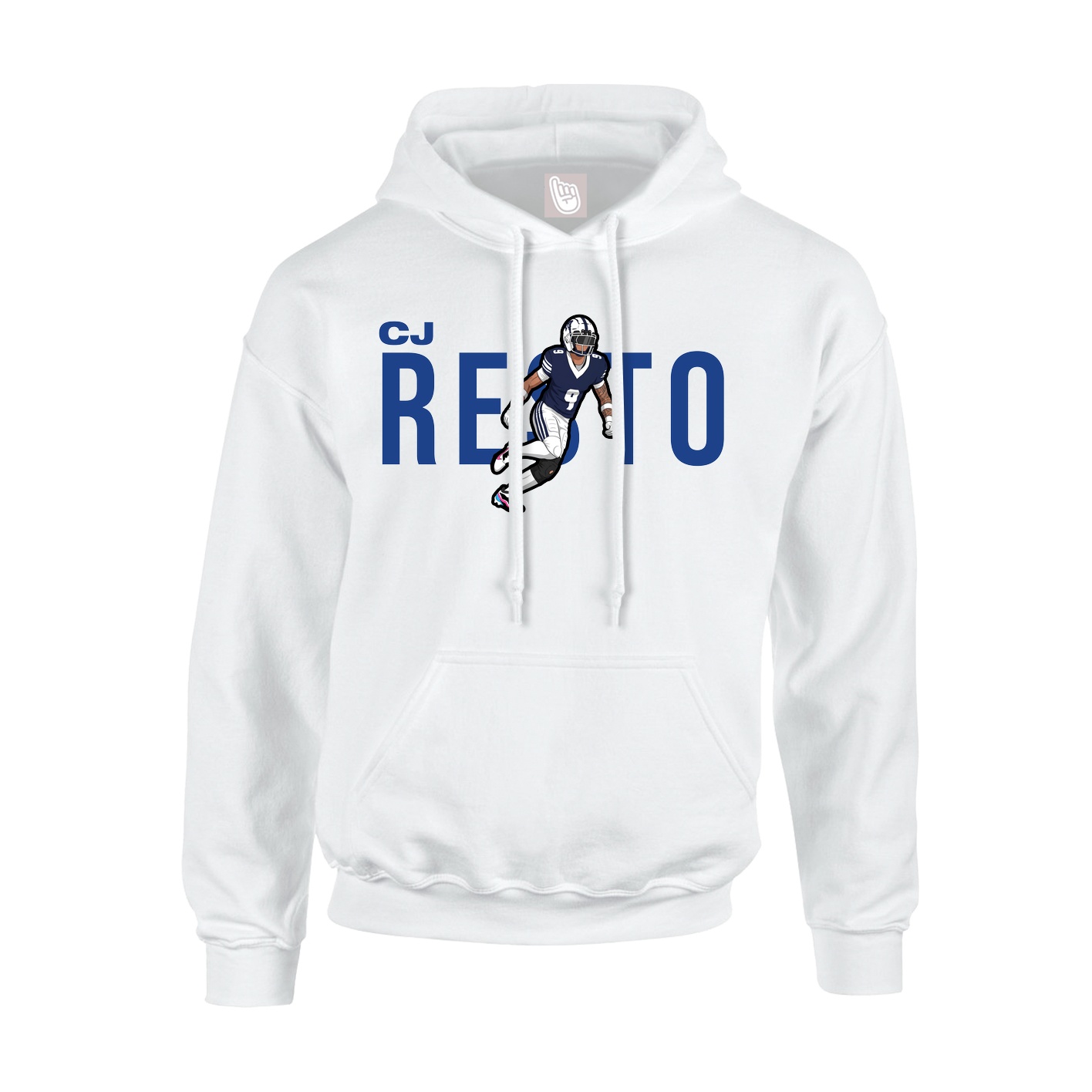 Hoodie — Player Name in White