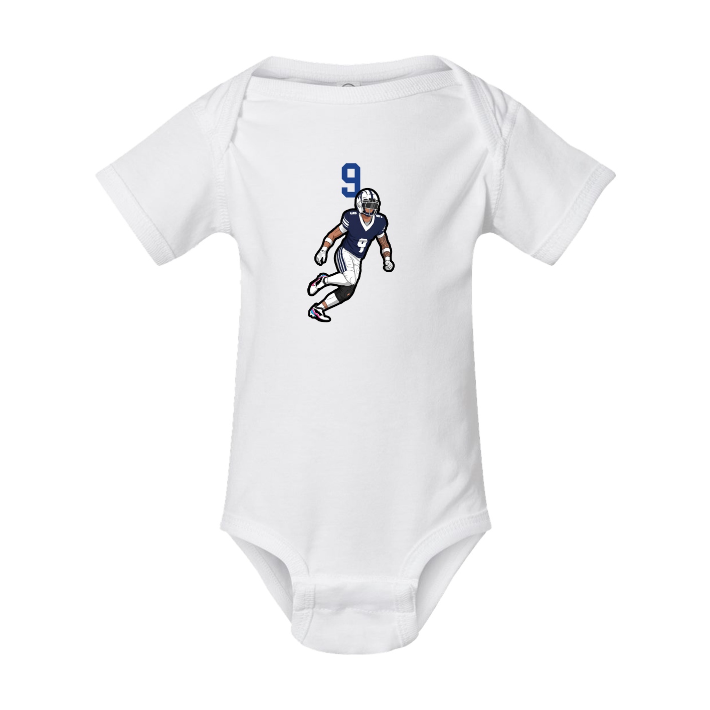 Baby Onesie — Number Top in White