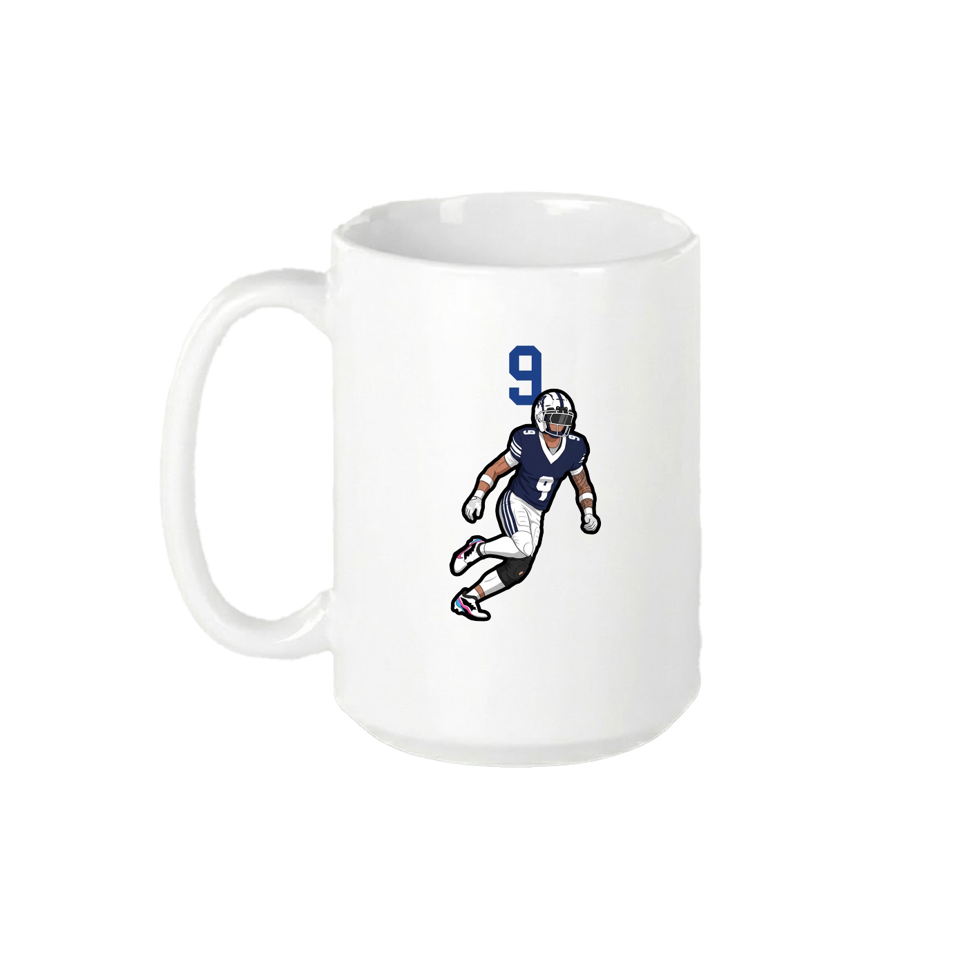 15oz Coffee Mug — Number Top in White