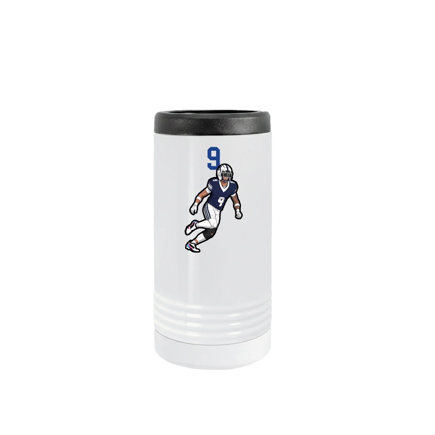 Slim Beverage Holder — Number Top in White