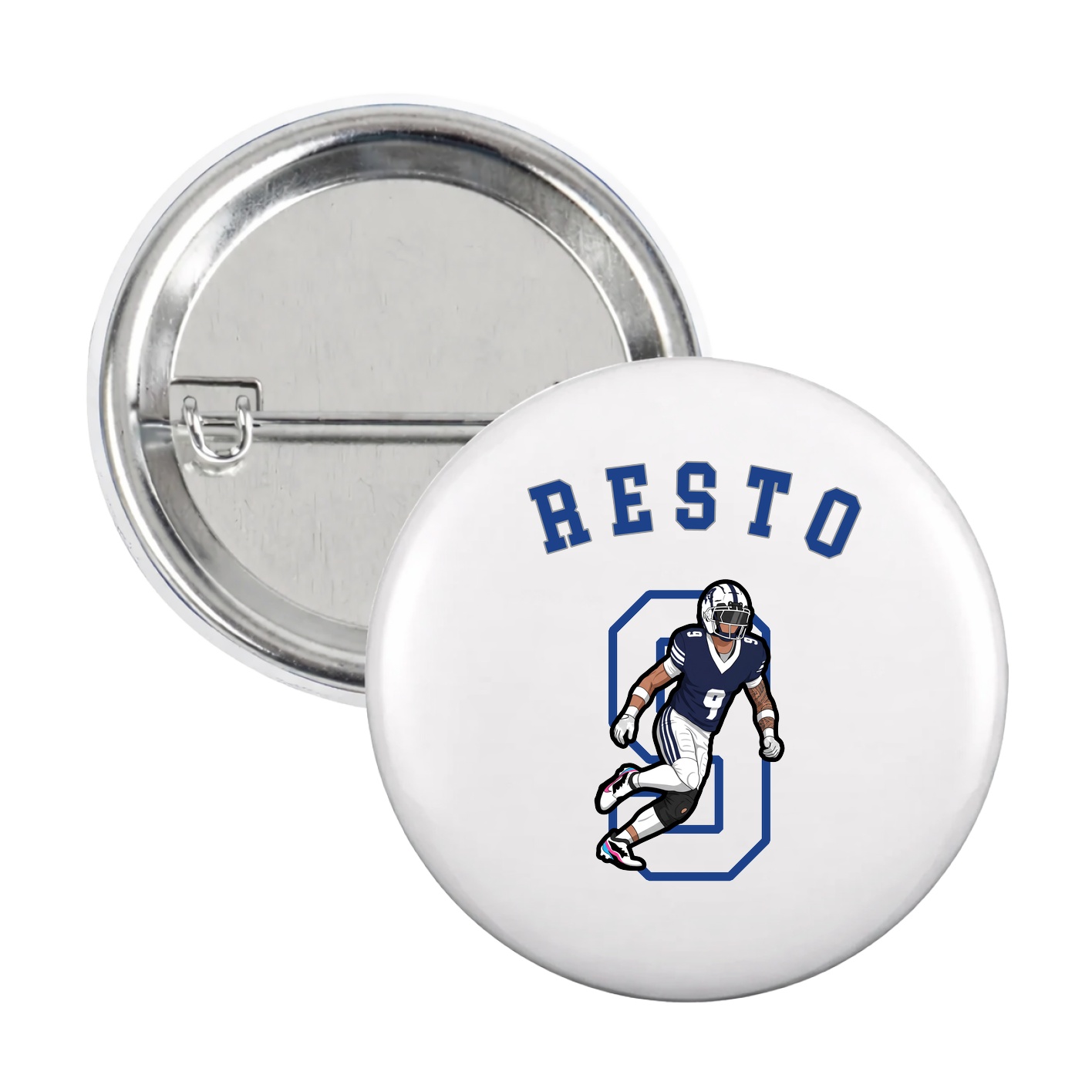 Game Day Button — Shirsey Arch in White