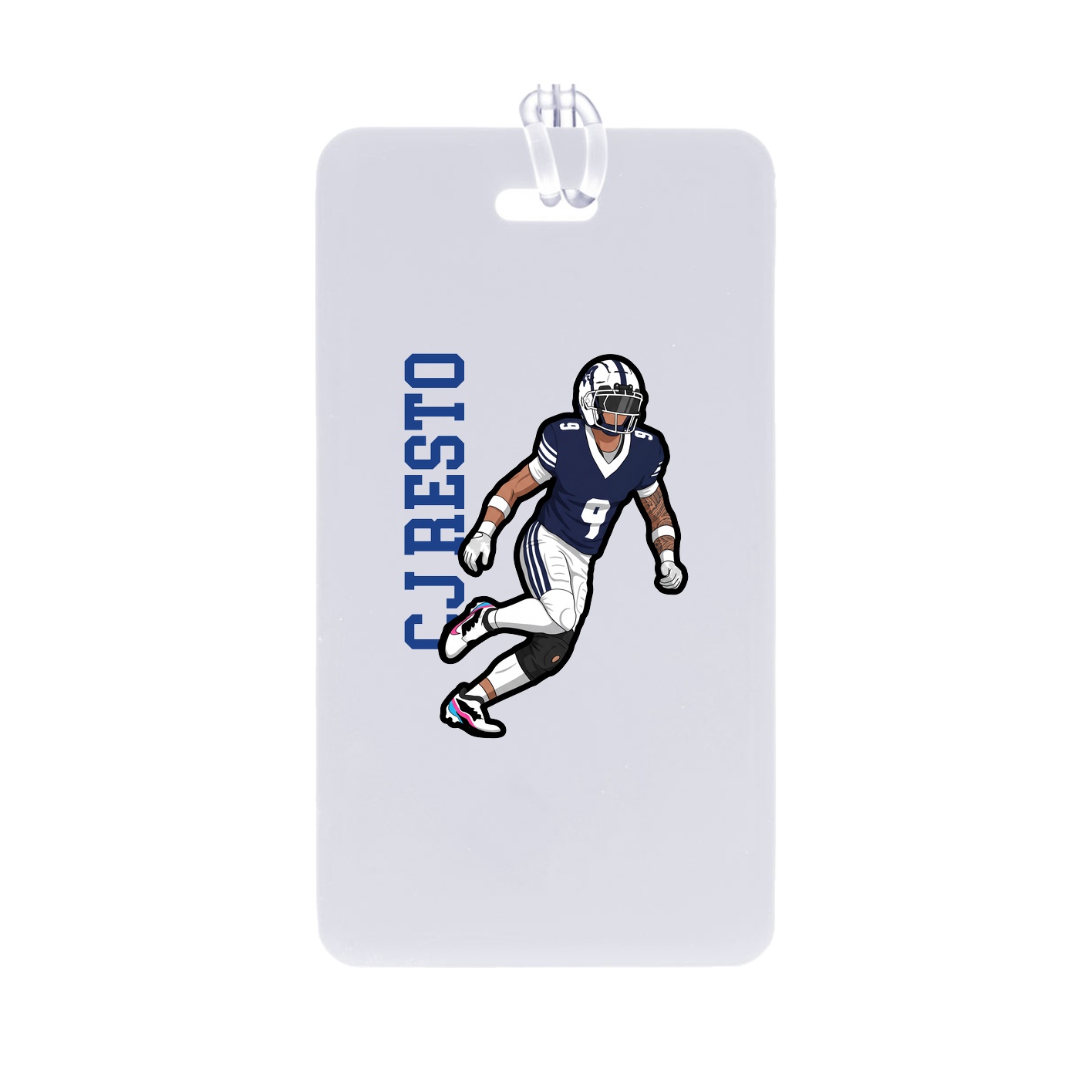 Bag Tag — Name Vertical in Classic