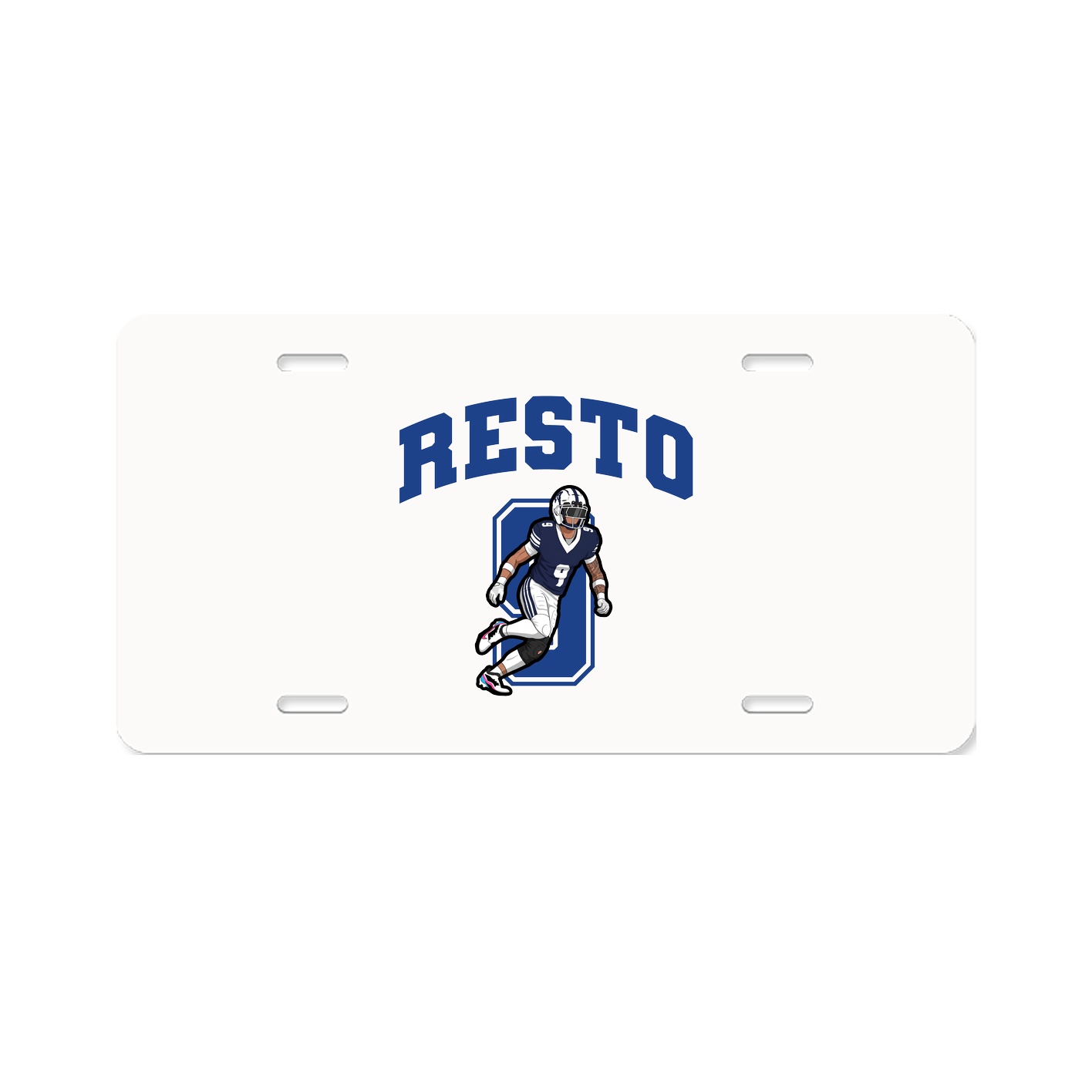 License Plate — Number in Classic
