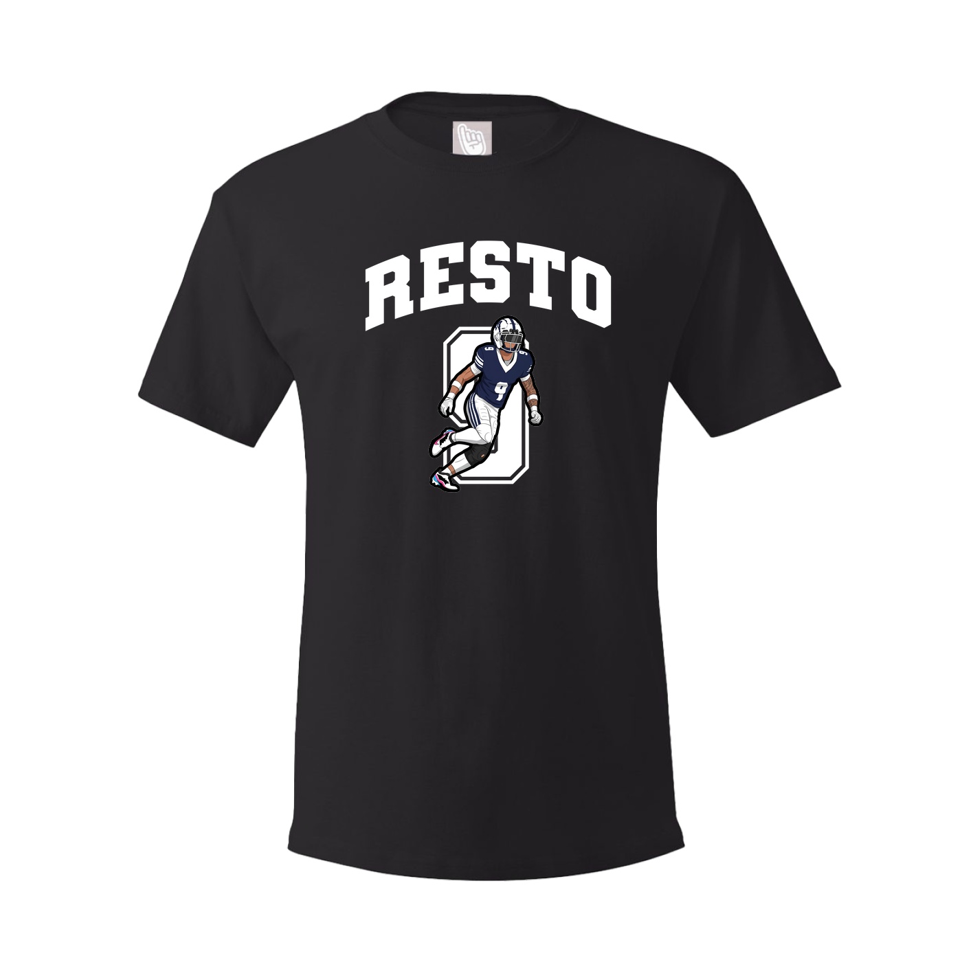 Youth Tee — Number in Black