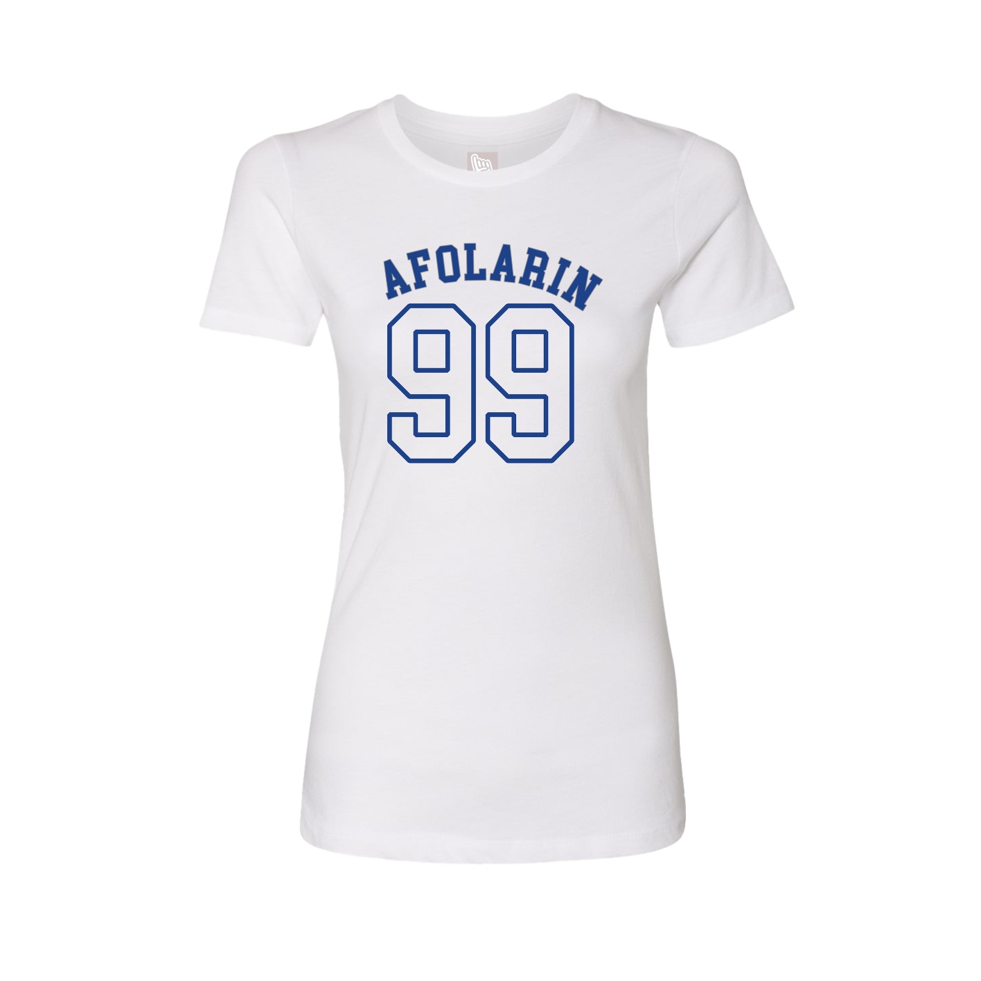Fitted Women's Tee — Shirsey Arch in White