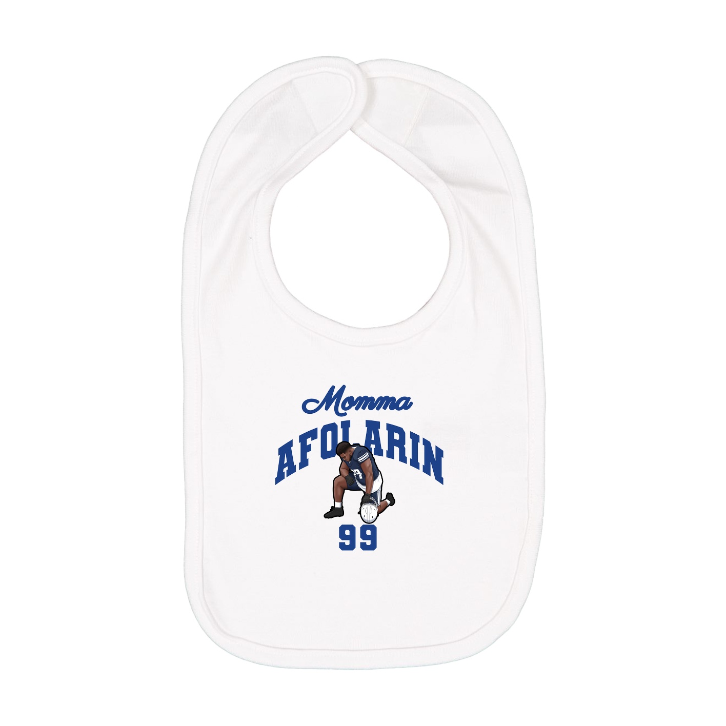 Infant Bib — Mothers Day Arch in White
