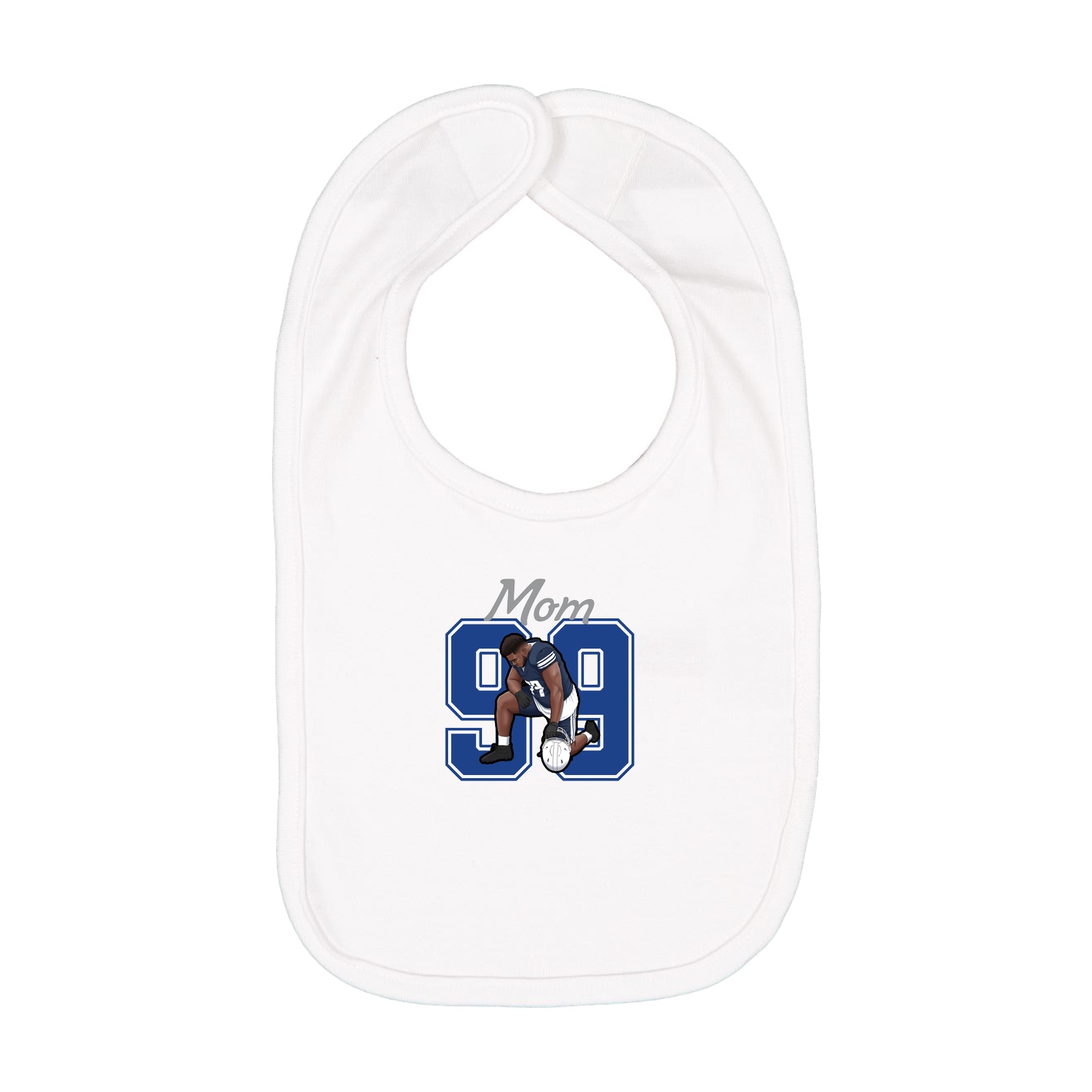 Infant Bib — Mothers Day Shirsey in White