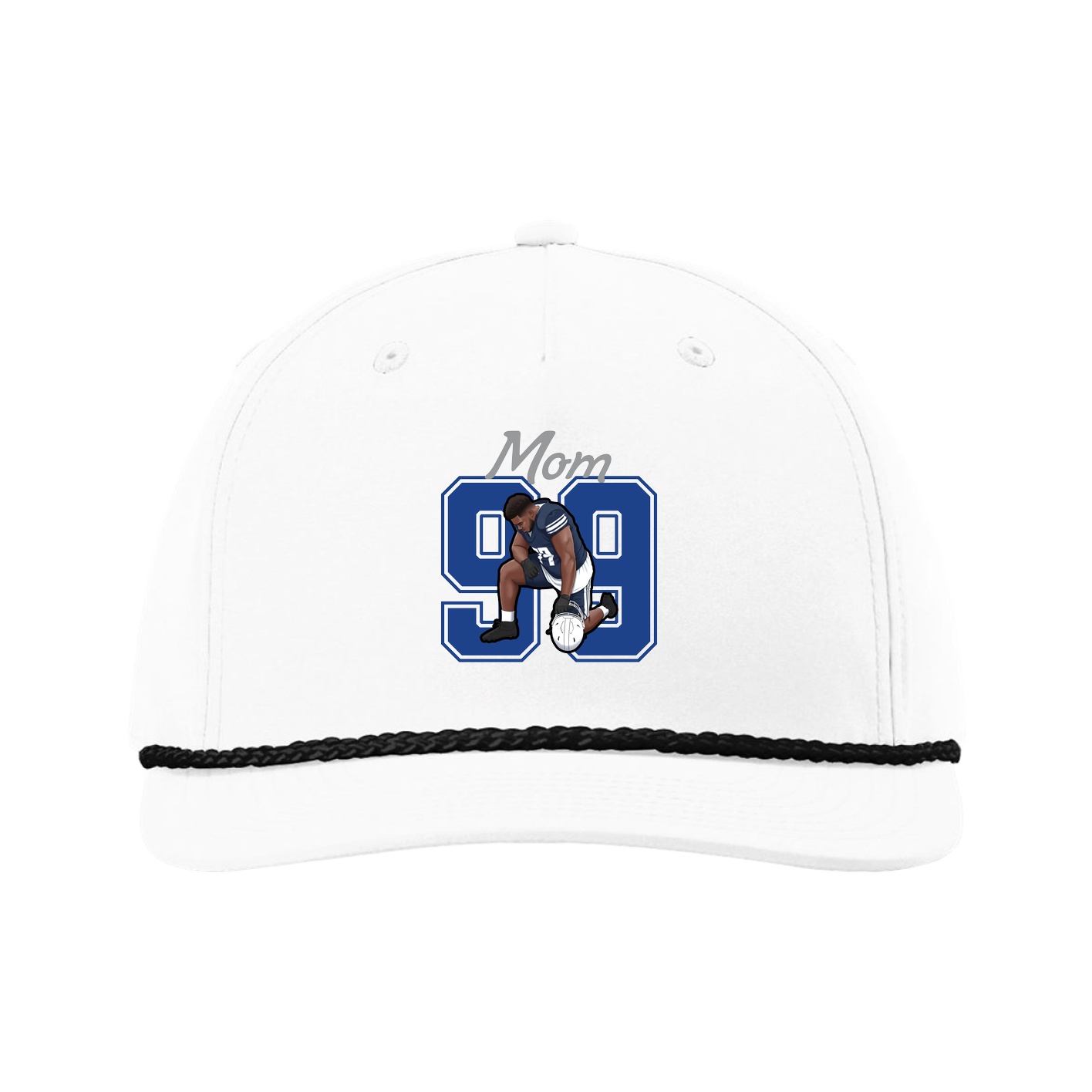 Five-Panel Classic Rope Cap — Mothers Day Shirsey in White