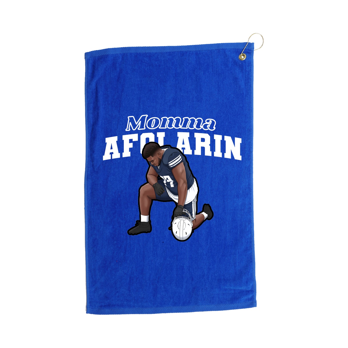Golf Towel — Mothers Day Block in Royal