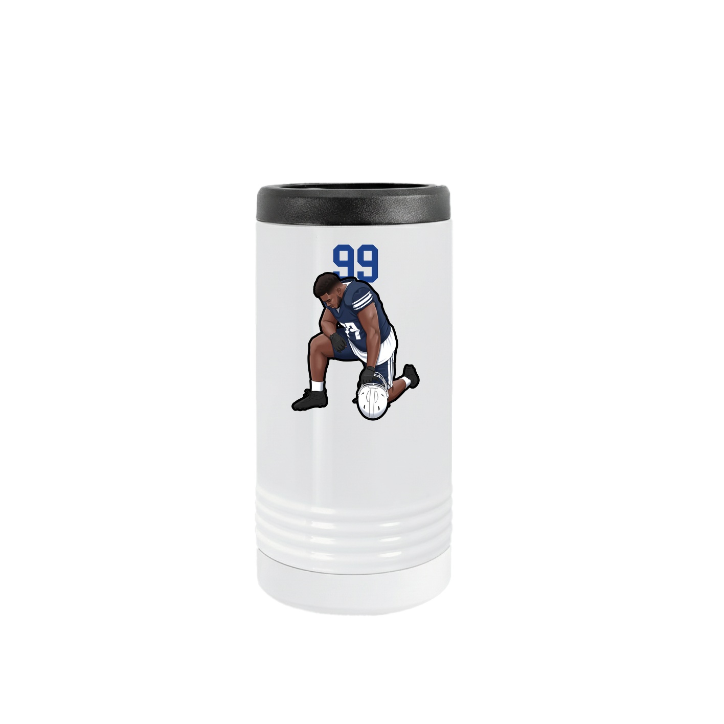 Slim Beverage Holder — Number Top in White