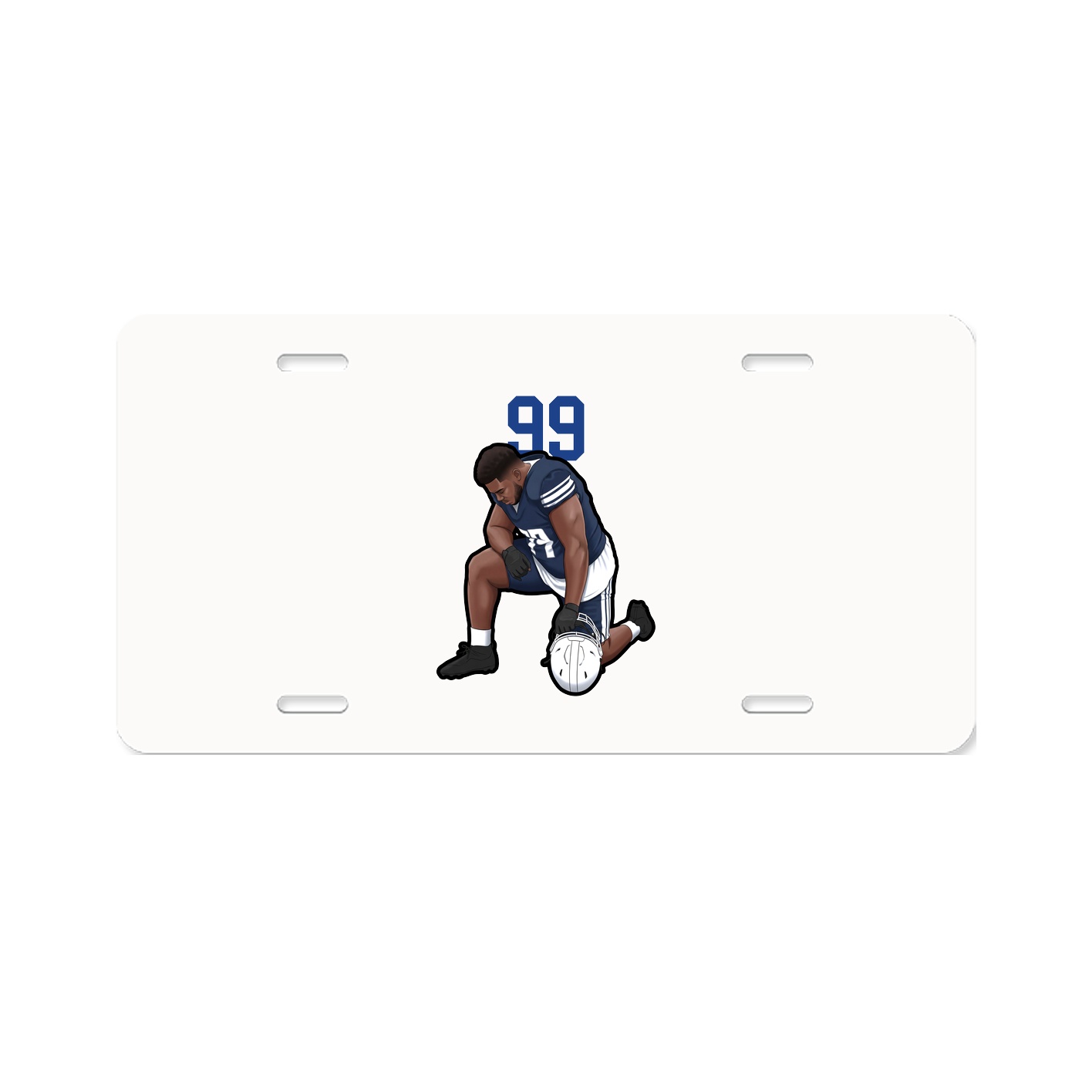 License Plate — Number Top in Classic