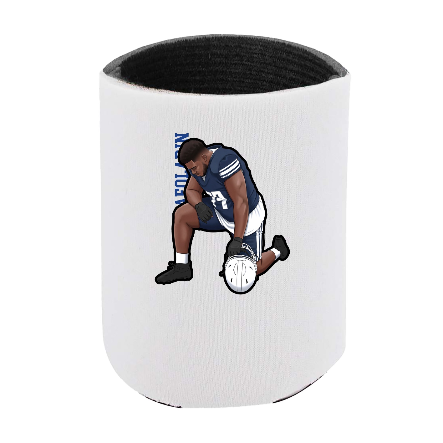 Can Holder — Name Vertical in White