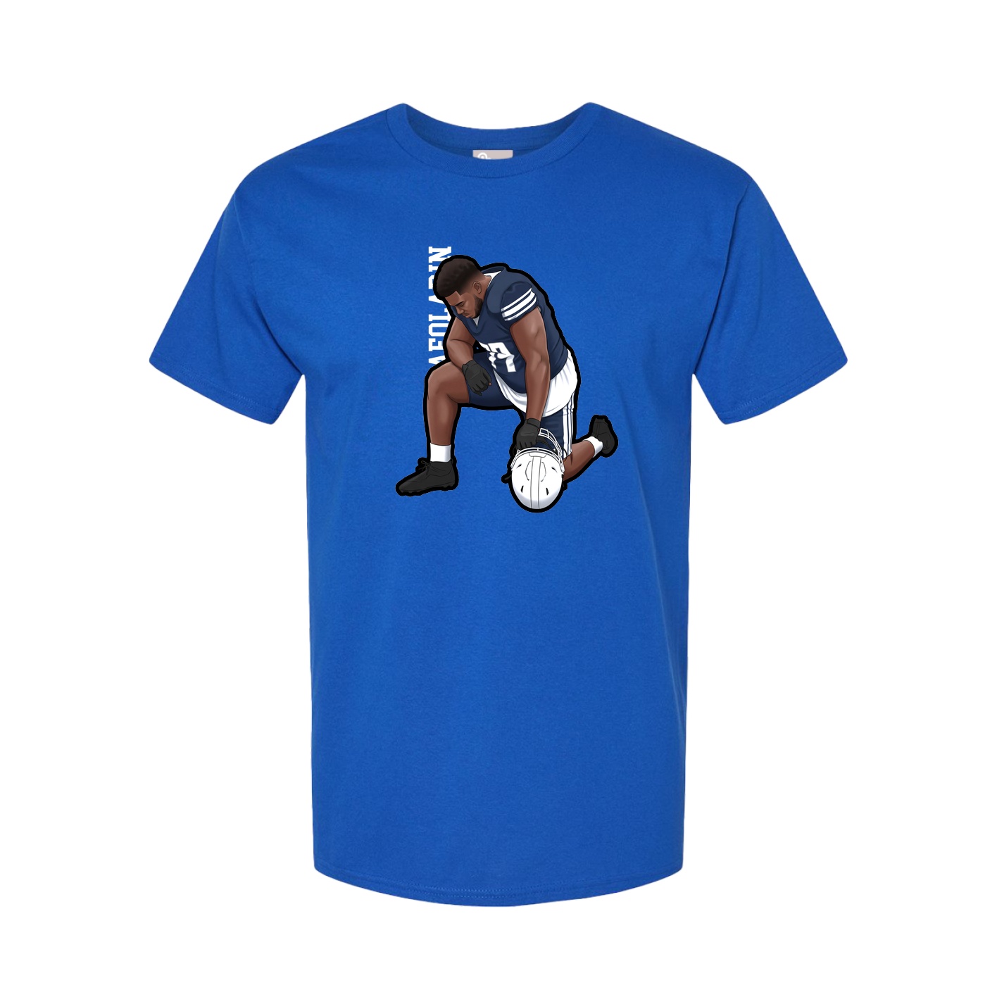 Tee — Name Vertical in Royal