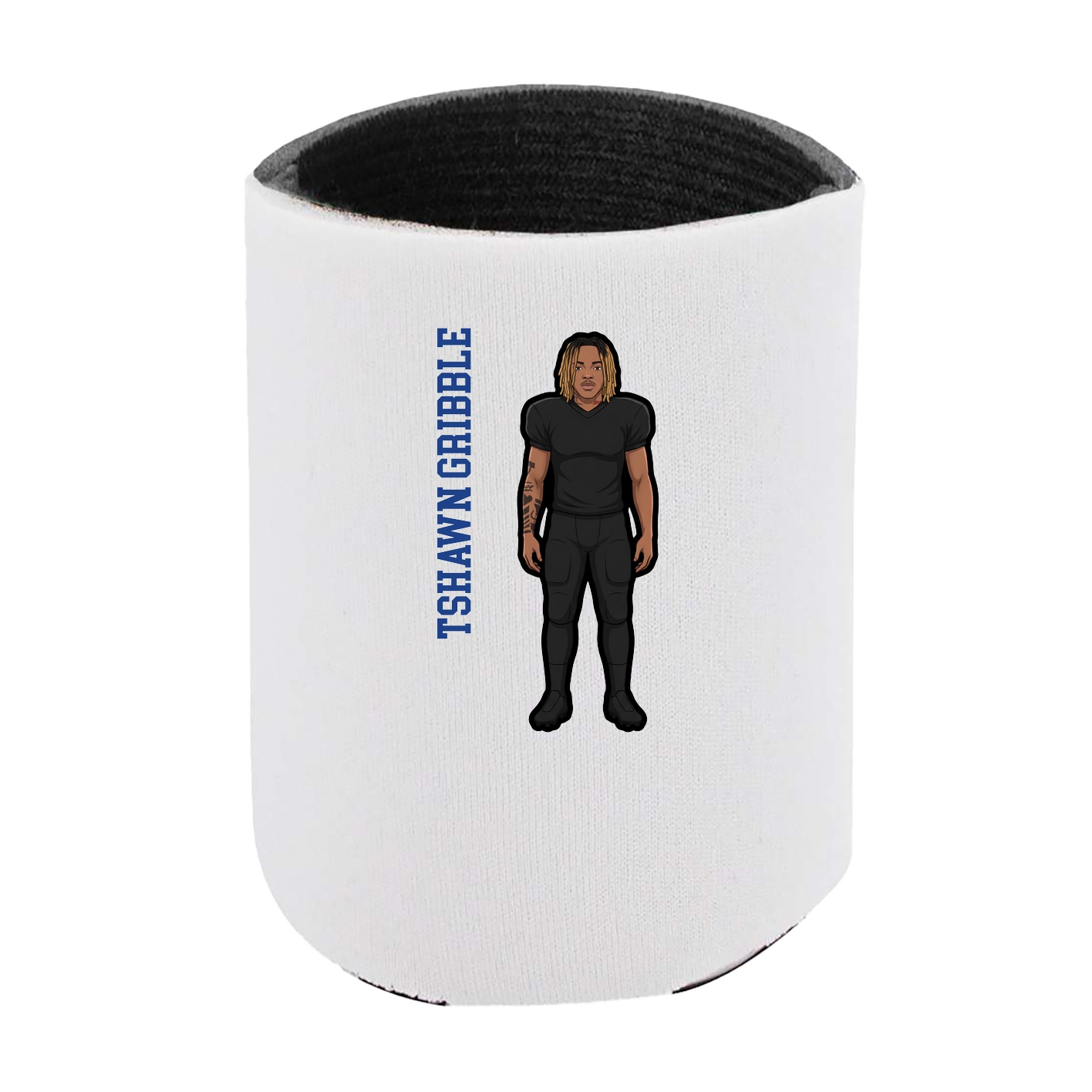 Can Holder — Name Vertical in White
