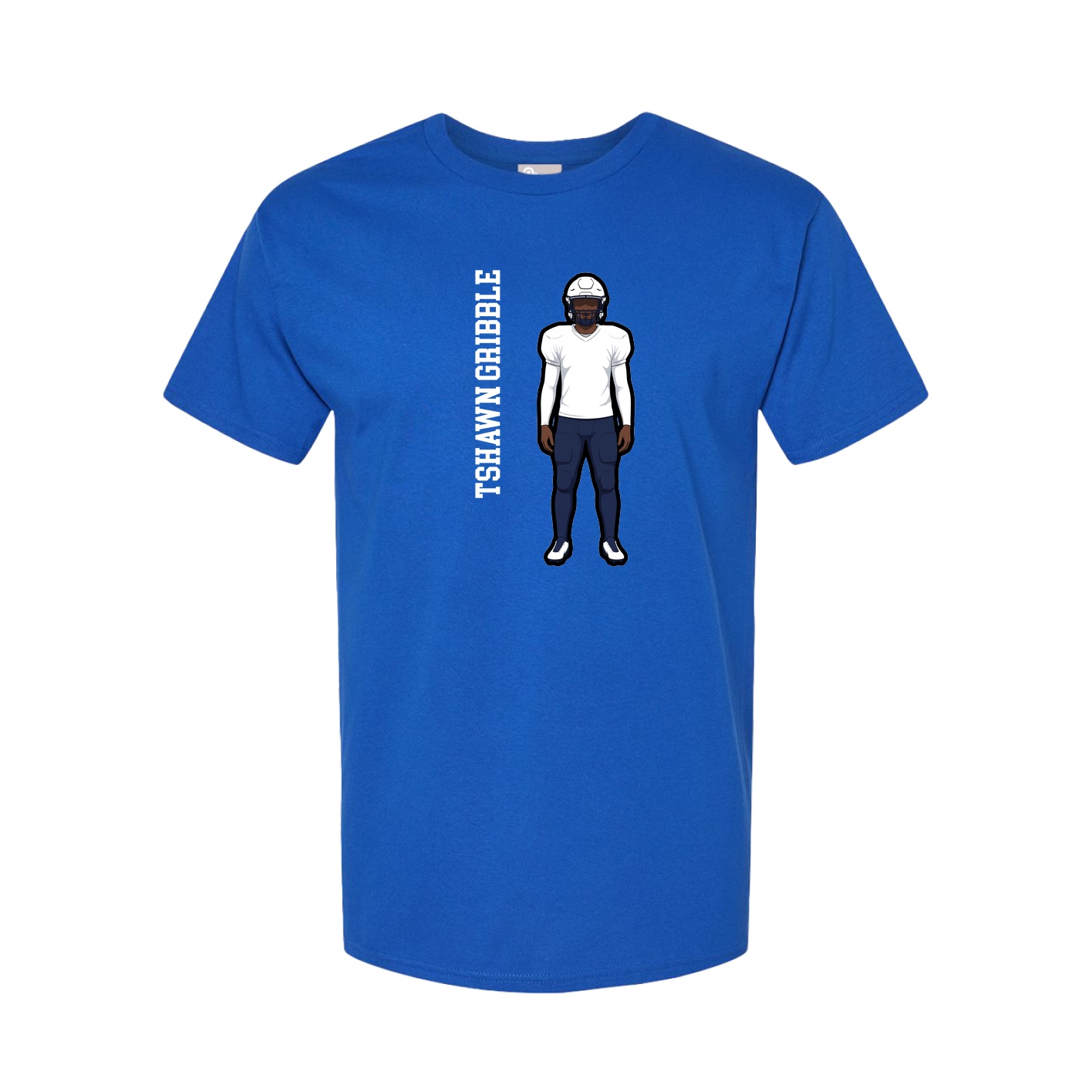 Tee — Name Vertical in Royal
