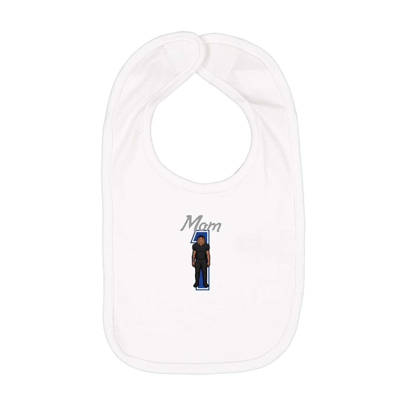 Infant Bib — Mothers Day Shirsey in White