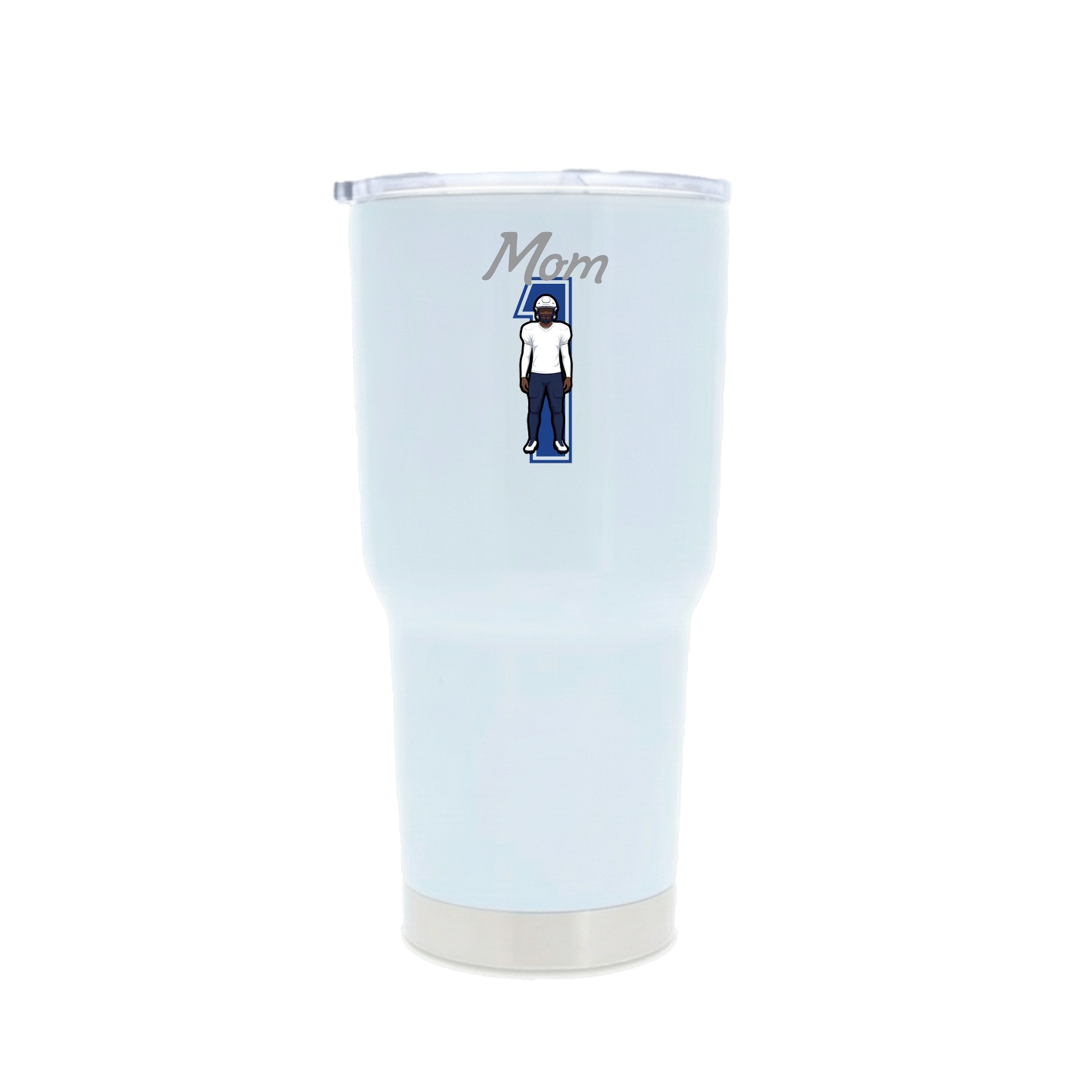 30oz Stainless Steel Tumbler — Mothers Day Shirsey in White