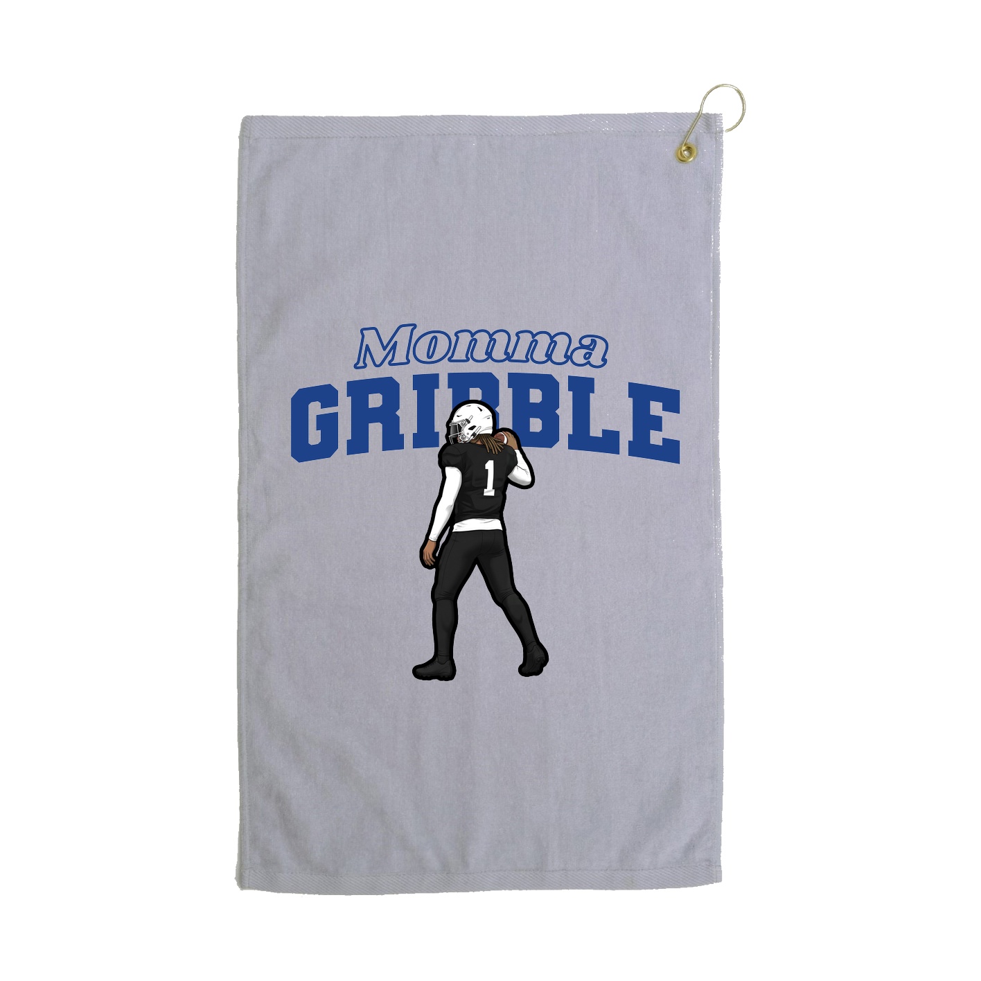 Golf Towel — Mothers Day Block in Grey