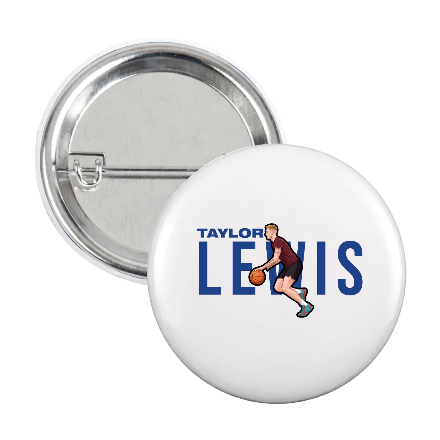 Game Day Button — Player Name in White