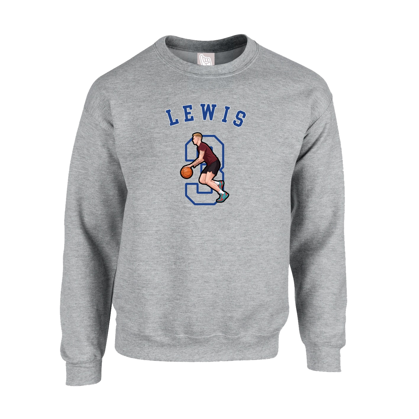 Fleece Crew — Shirsey Arch in Grey