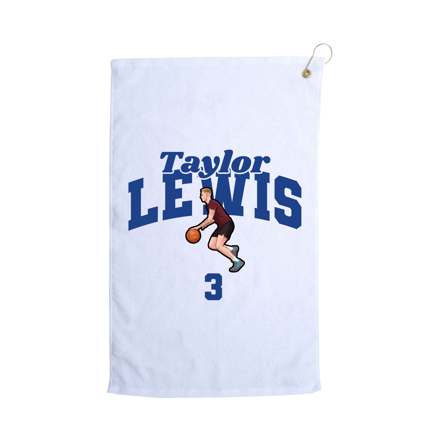 Golf Towel — Signature Arch in White
