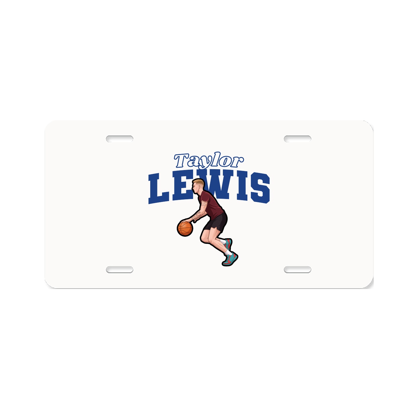 License Plate — Name Arch in Classic