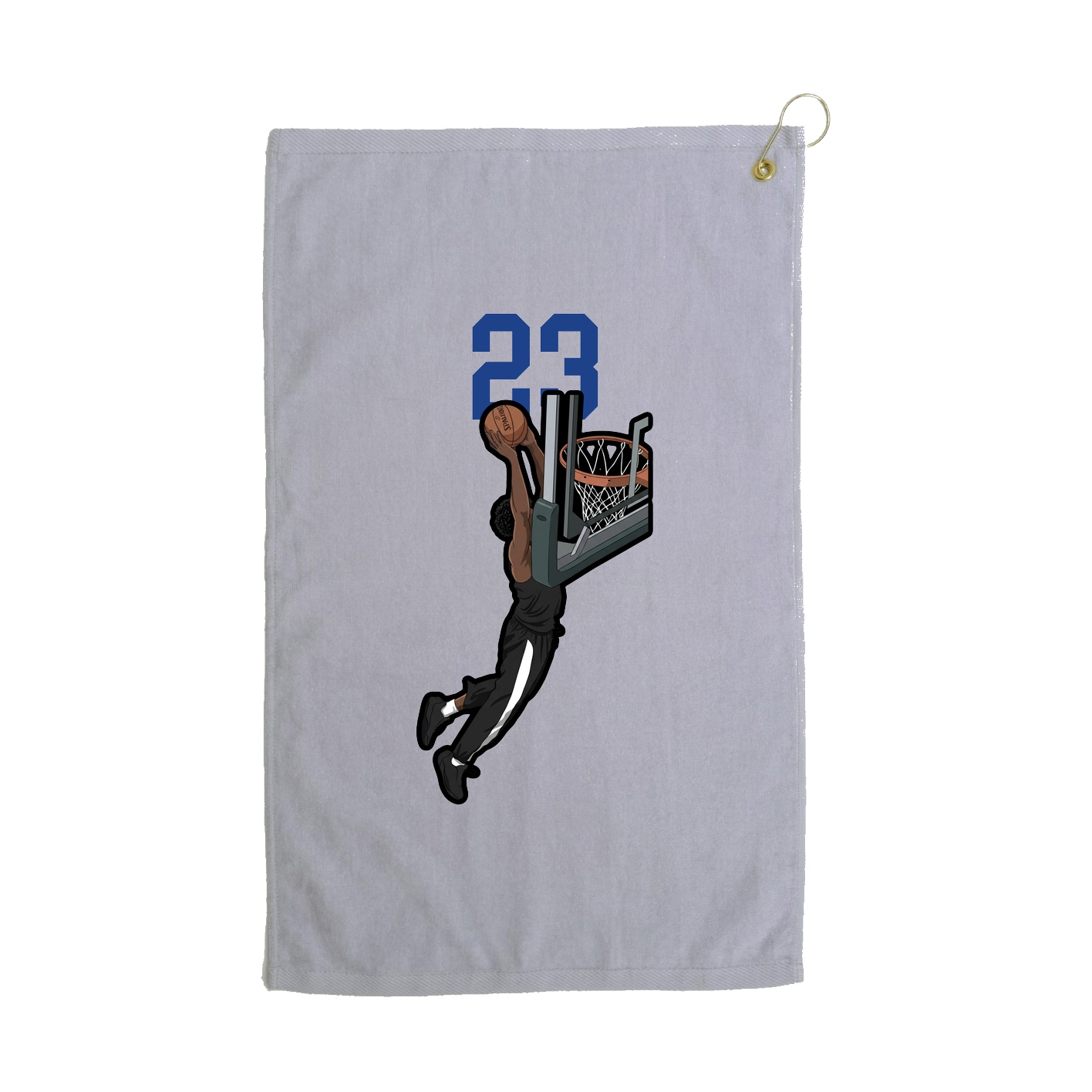Golf Towel — Number Top in Grey