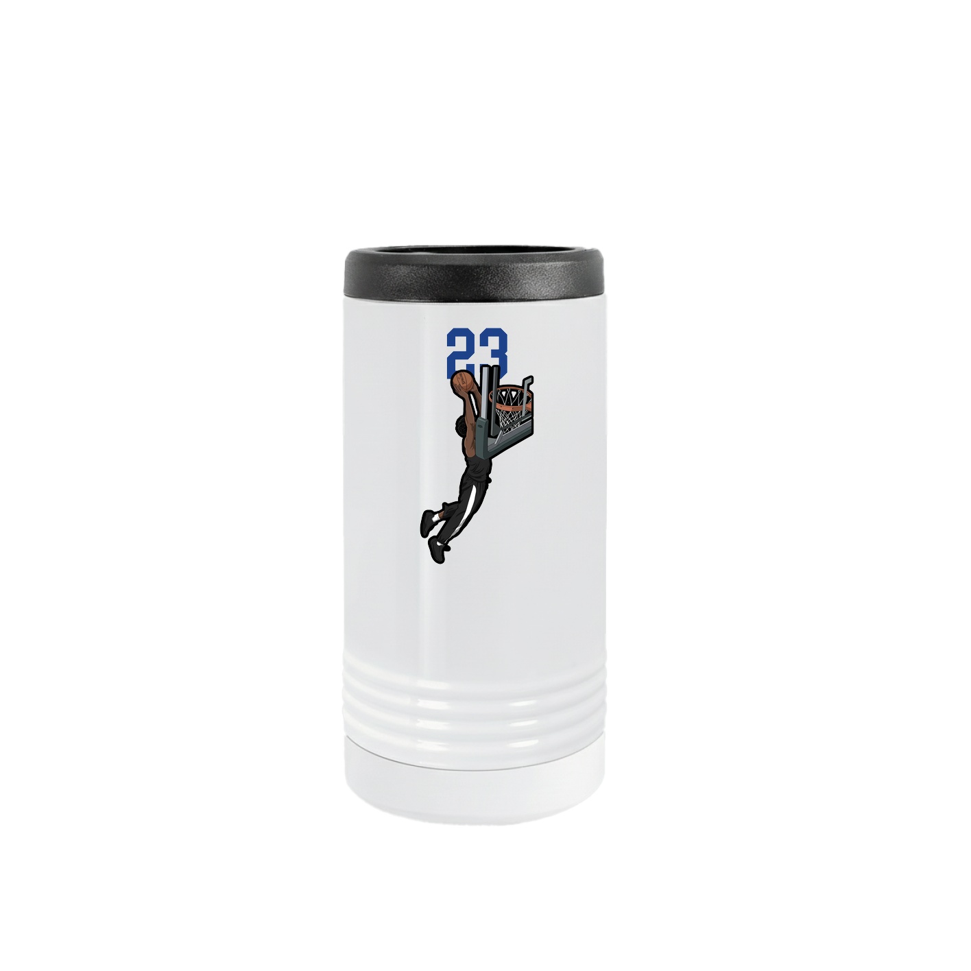 Slim Beverage Holder — Number Top in White