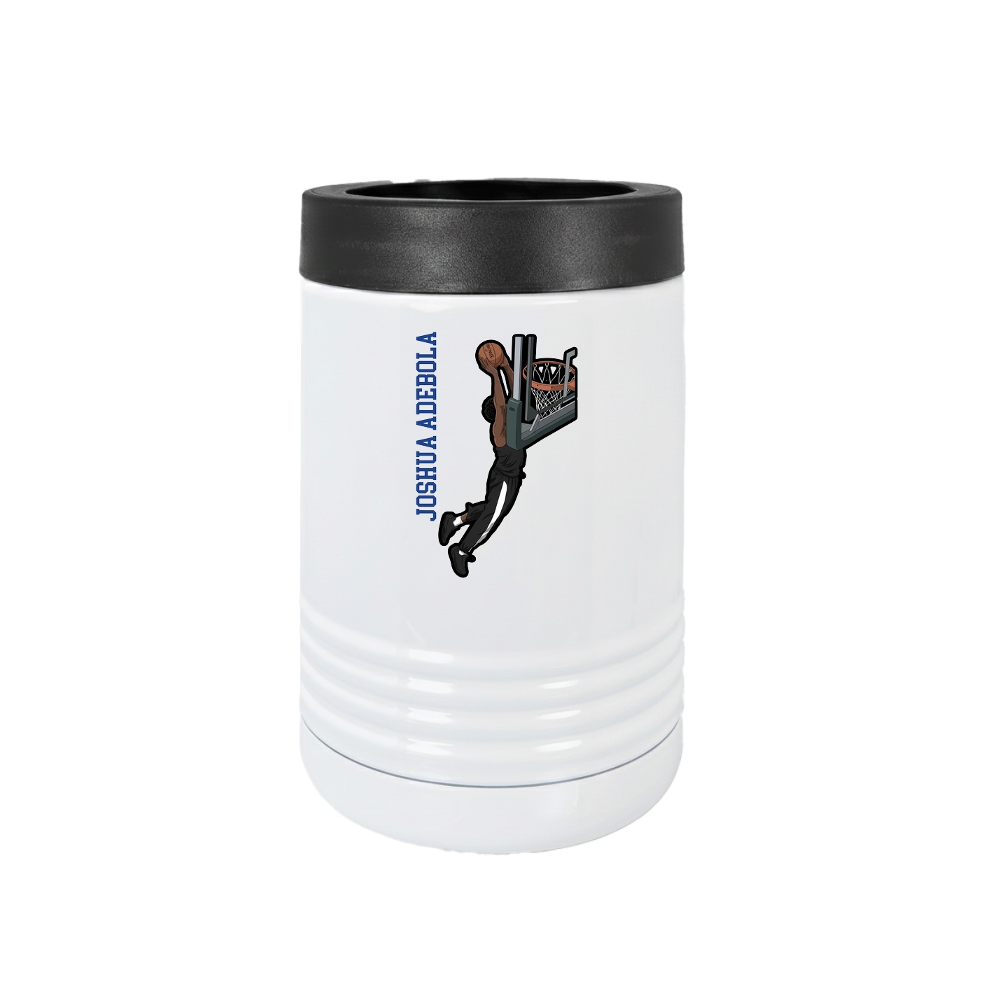 Beverage Holder — Name Vertical in White