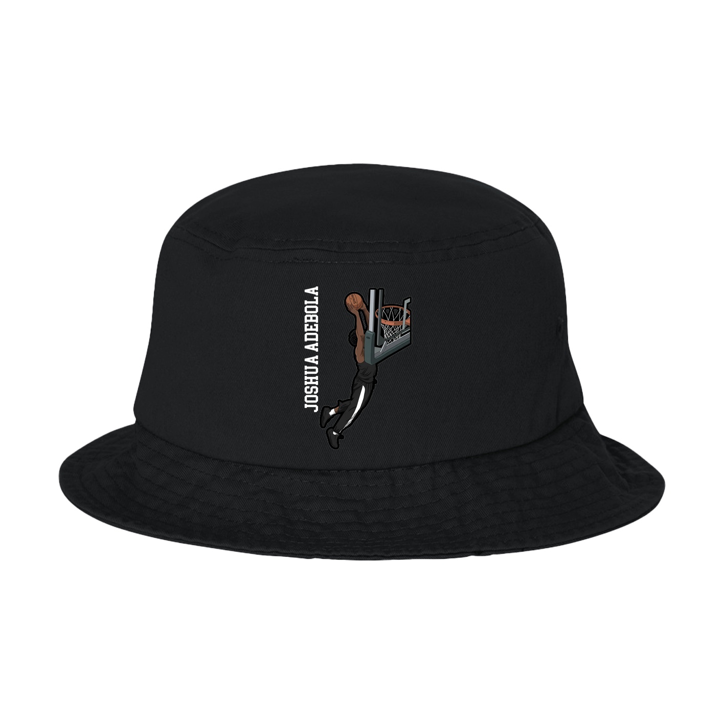 Bucket Cap — Name Vertical in Black