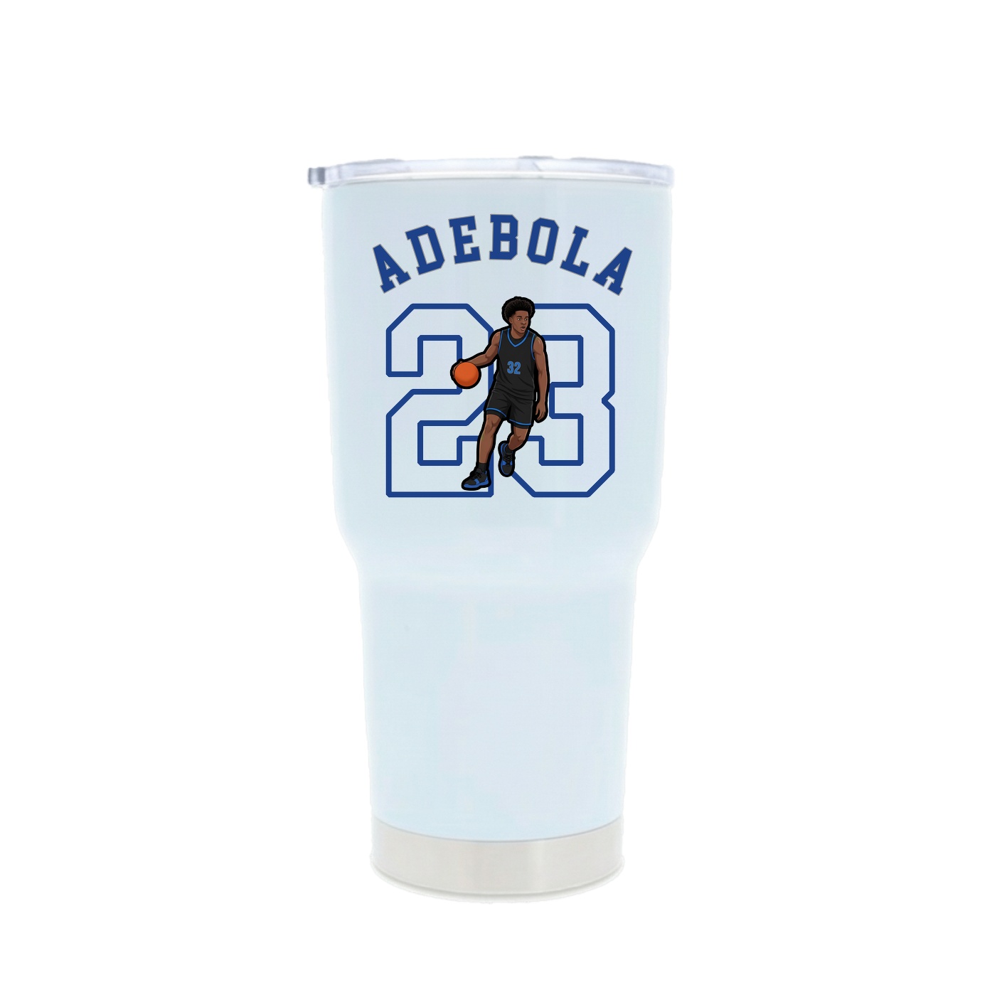 30oz Stainless Steel Tumbler — Shirsey Arch in White