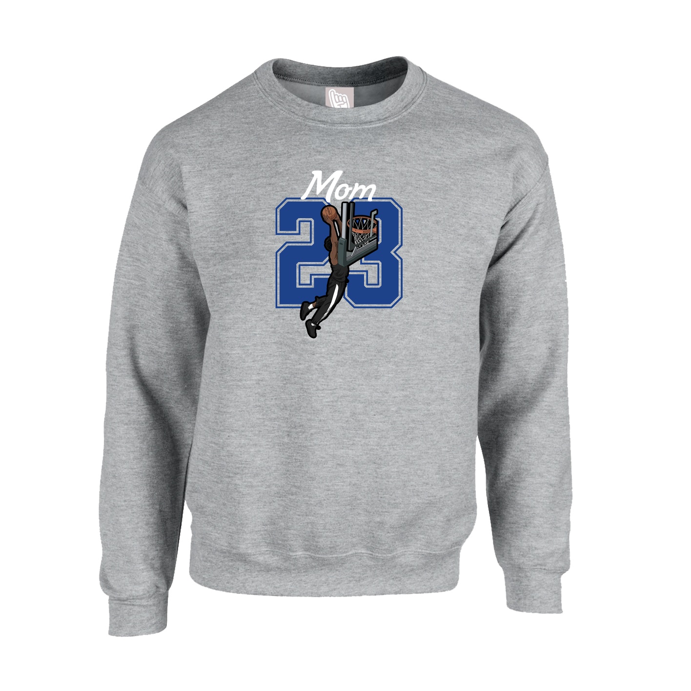 Fleece Crew — Mothers Day Shirsey in Grey
