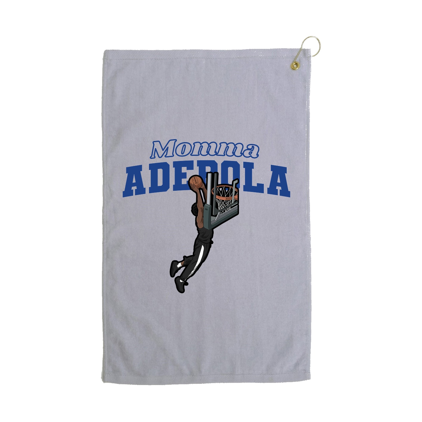 Golf Towel — Mothers Day Block in Grey