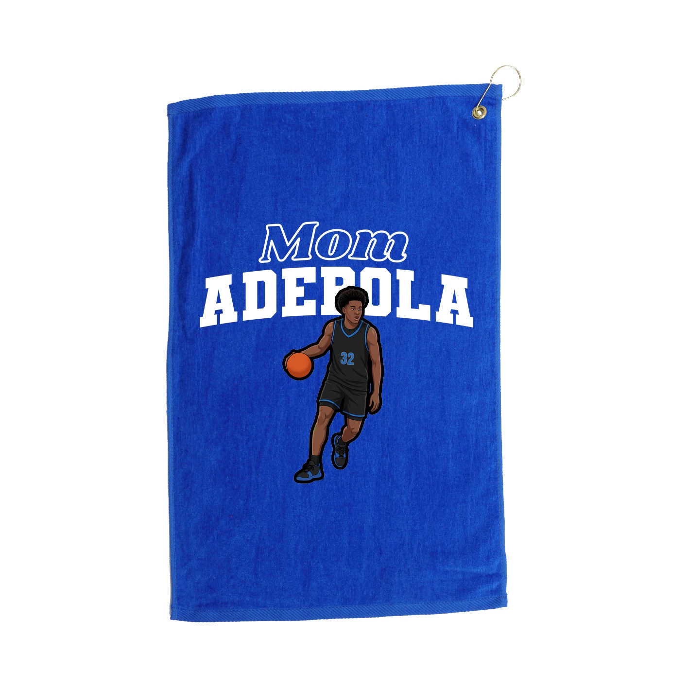 Golf Towel — Mothers Day Block in Royal