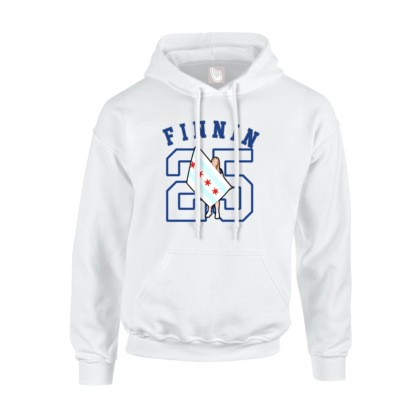 Hoodie — Shirsey Arch in White
