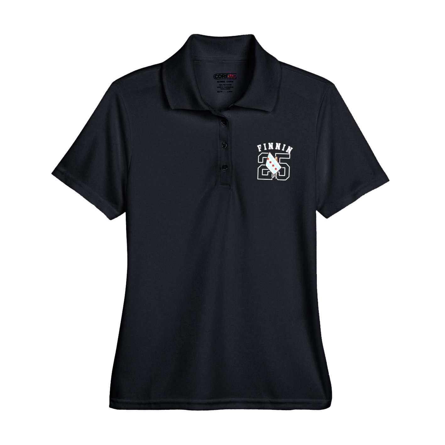 Womens Performance Polo — Shirsey Arch in Black