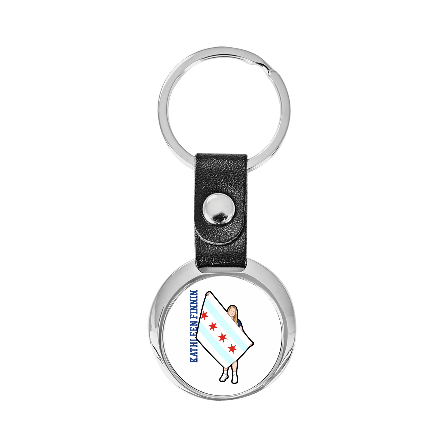 Key Chain — Name Vertical in Classic