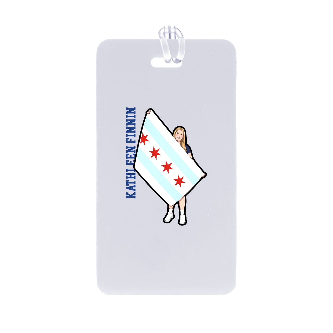 Bag Tag — Name Vertical in Classic