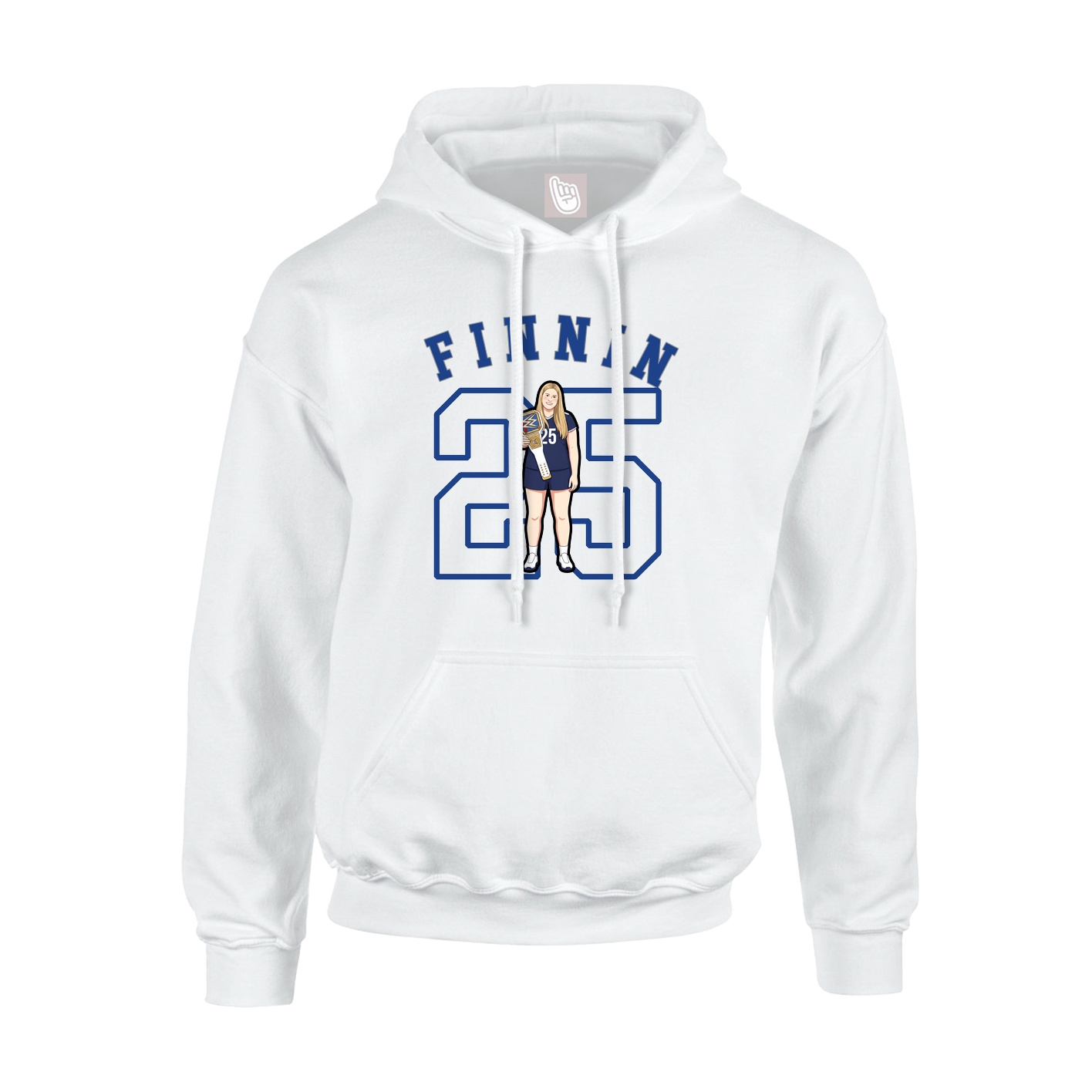 Youth Hoodie — Shirsey Arch in White