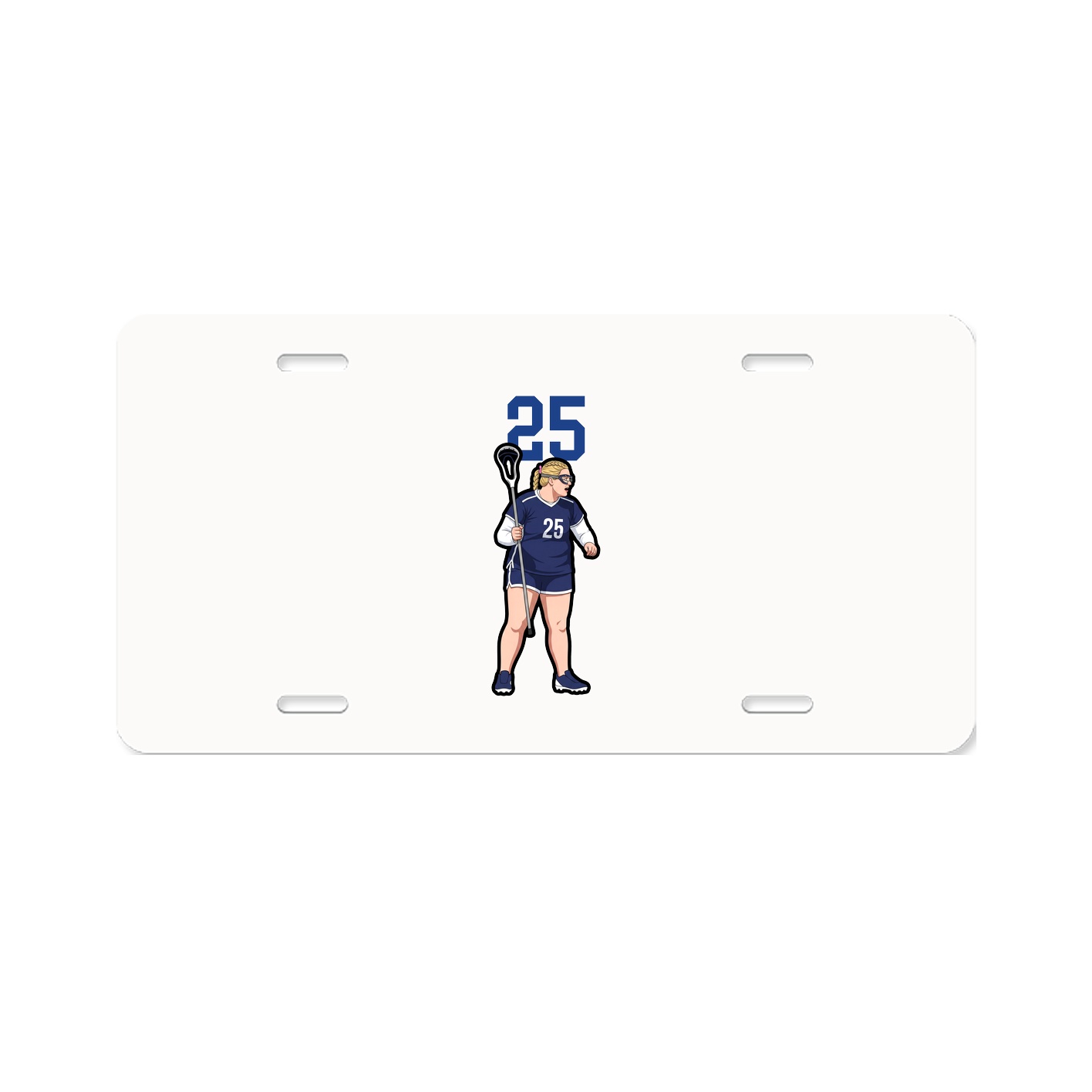 License Plate — Number Top in Classic