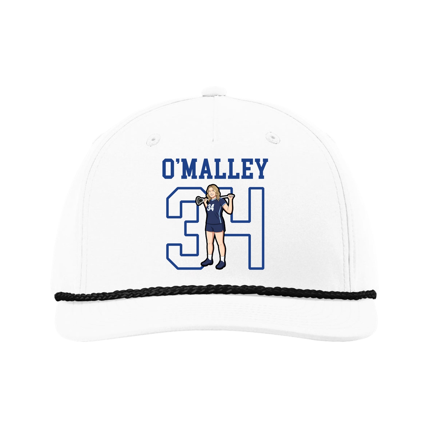 Five-Panel Classic Rope Cap — Shirsey in White