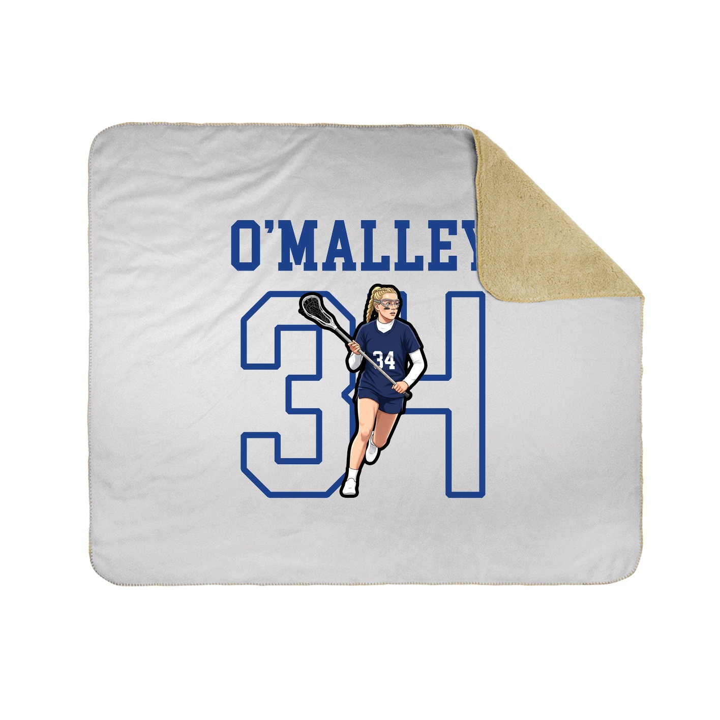 Throw Blanket — Shirsey in White