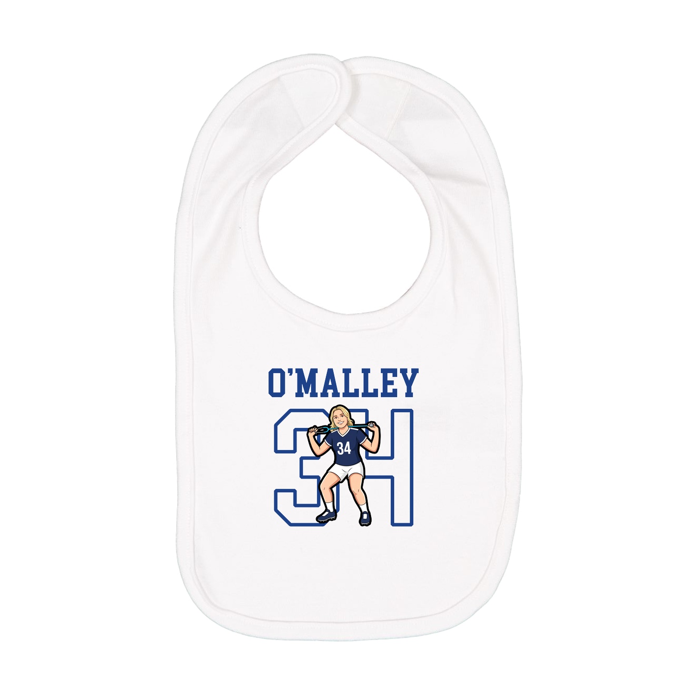 Infant Bib — Shirsey in White