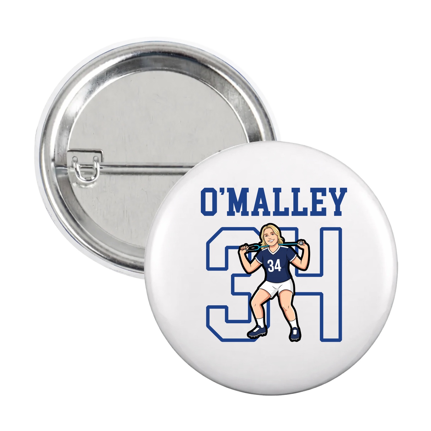 Game Day Button — Shirsey in White