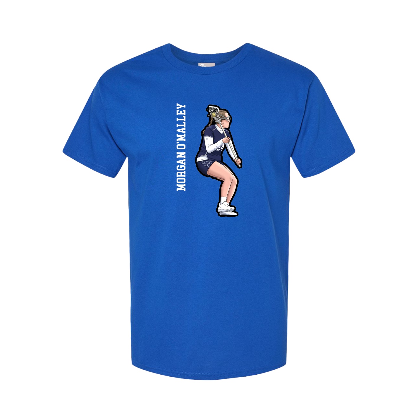 Tee — Name Vertical in Royal