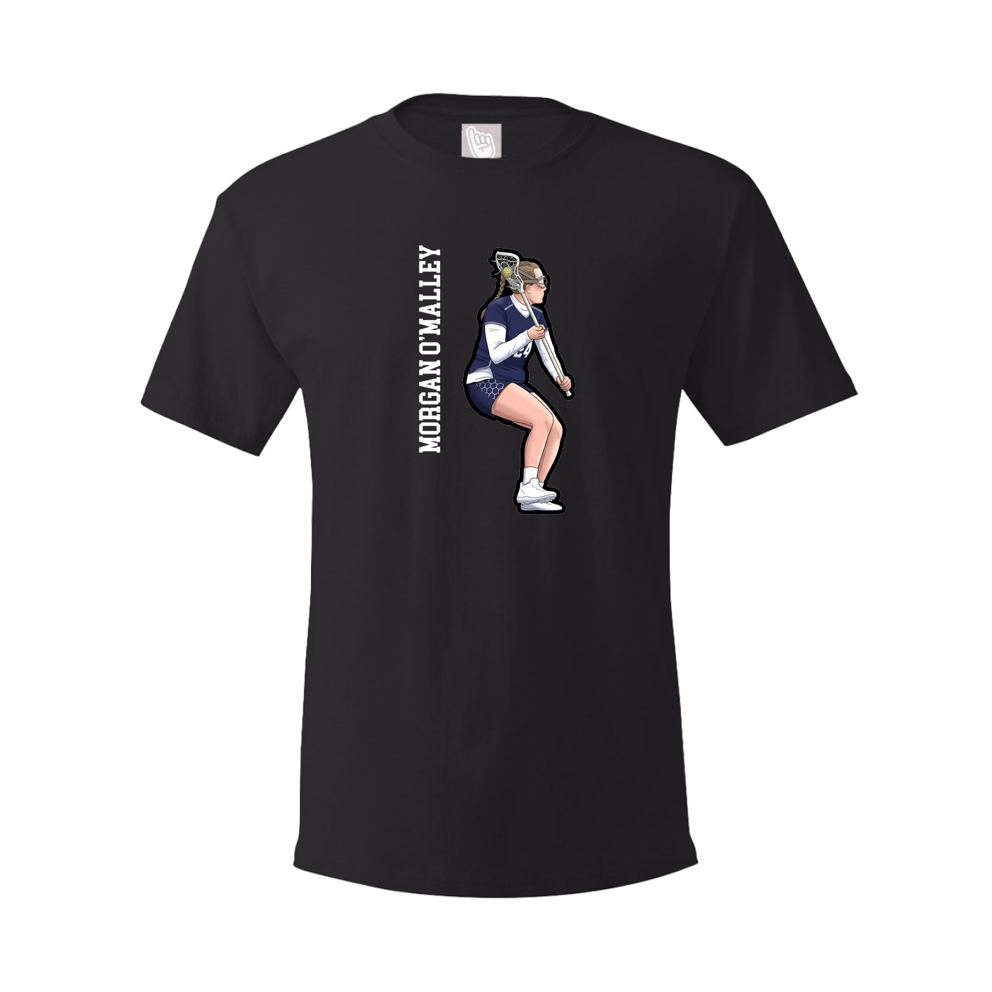 Youth Tee — Name Vertical in Black