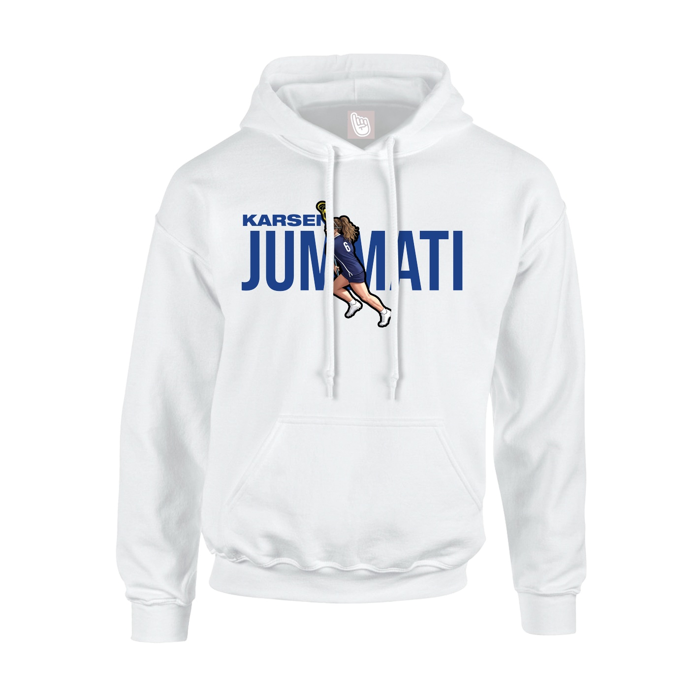 Youth Hoodie — Player Name in White